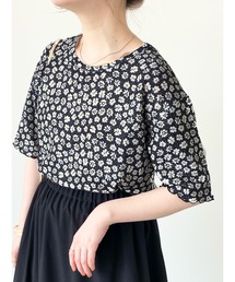 ehka sopo | 花柄プリントカットソー(Tシャツ/カットソー)