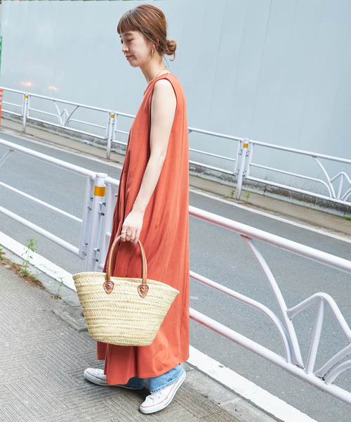 Fatima morocco（ファティマモロッコ）の「【Fatima Morocco/ファティマ モロッコ】別注ハンドルバケットM（かごバッグ・レディース・ホワイト/ブラック/キャメル・FREE）」の16枚目の写真