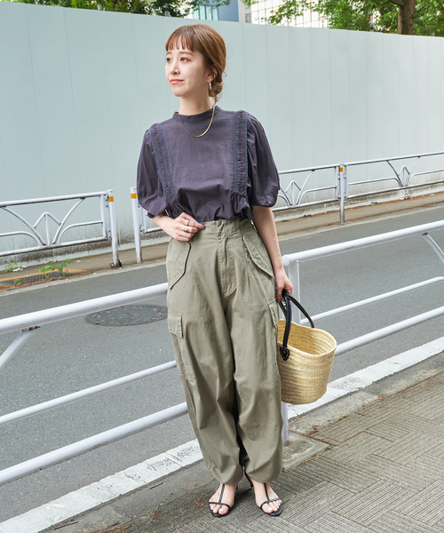 Fatima morocco（ファティマモロッコ）の「【Fatima Morocco/ファティマ モロッコ】別注ハンドルバケットM（かごバッグ・レディース・ホワイト/ブラック/キャメル・FREE）」の19枚目の写真