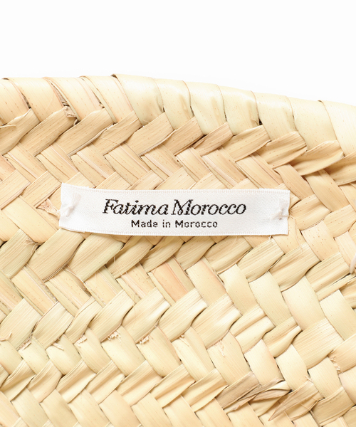 Fatima morocco（ファティマモロッコ）の「【Fatima Morocco/ファティマ モロッコ】別注ハンドルバケットM（かごバッグ・レディース・ホワイト/ブラック/キャメル・FREE）」の6枚目の写真