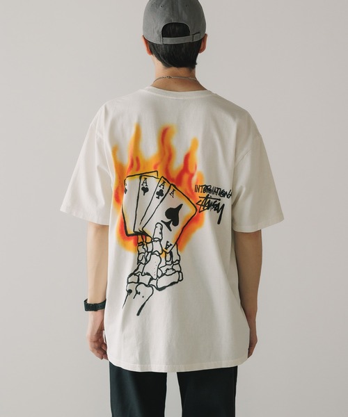 STUSSY(ステューシー)の「STUSSY/ステューシー READ EM' N' WEEP PIG. DYED TEE Tシャツ(Tシャツ/カットソー・メンズ・ベージュ/ブラック・M/L/S/XL)」の4枚目の写真