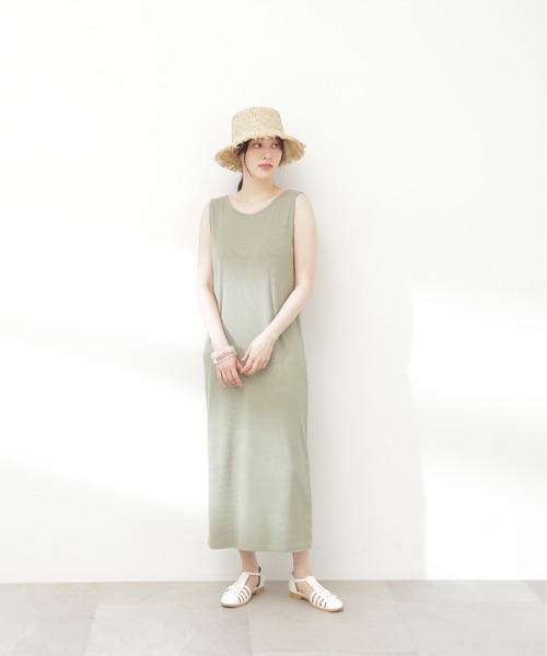 N.（N. Natural Beauty Basic）（エヌエヌナチュラルビューティーベーシック）の「クロップドブラウスセットワンピース（ワンピース・レディース・ブラウン/グリーン/ブラック・MEDIUM）」の21枚目の写真