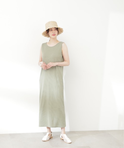 N.（N. Natural Beauty Basic）（エヌエヌナチュラルビューティーベーシック）の「クロップドブラウスセットワンピース（ワンピース・レディース・ブラウン/グリーン/ブラック・MEDIUM）」の14枚目の写真