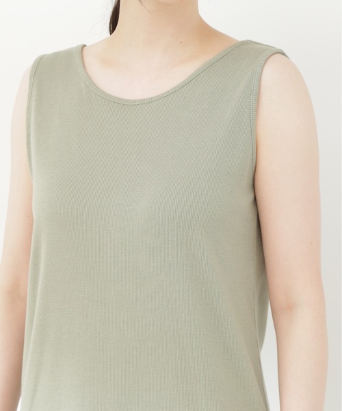 N.（N. Natural Beauty Basic）（エヌエヌナチュラルビューティーベーシック）の「クロップドブラウスセットワンピース（ワンピース・レディース・ブラウン/グリーン/ブラック・MEDIUM）」の7枚目の写真