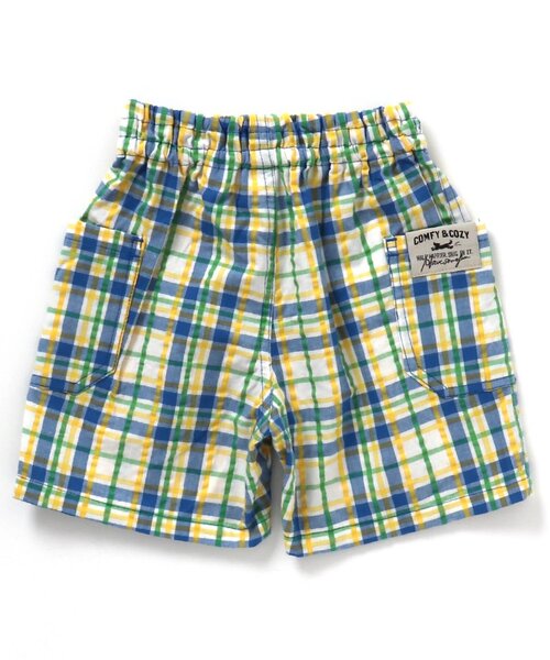 BREEZE（ブリーズ）の「【リンクコーデ可能】チェックリンクパンツ_5分丈（その他パンツ・キッズ・ブルー/オレンジ/その他11・100/120/90/80/140/130/110）」の7枚目の写真