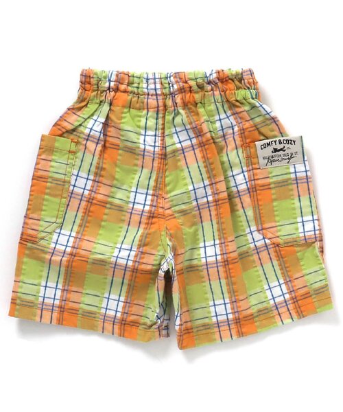 BREEZE（ブリーズ）の「【リンクコーデ可能】チェックリンクパンツ_5分丈（その他パンツ・キッズ・ブルー/オレンジ/その他11・100/120/90/80/140/130/110）」の8枚目の写真