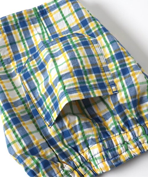 BREEZE（ブリーズ）の「【リンクコーデ可能】チェックリンクパンツ_5分丈（その他パンツ・キッズ・ブルー/オレンジ/その他11・100/120/90/80/140/130/110）」の12枚目の写真