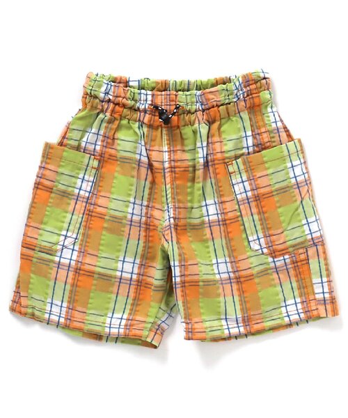 BREEZE（ブリーズ）の「【リンクコーデ可能】チェックリンクパンツ_5分丈（その他パンツ・キッズ・ブルー/オレンジ/その他11・100/120/90/80/140/130/110）」の18枚目の写真