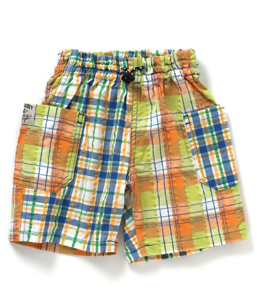 BREEZE（ブリーズ）の「【リンクコーデ可能】チェックリンクパンツ_5分丈（その他パンツ・キッズ・ブルー/オレンジ/その他11・100/120/90/80/140/130/110）」の17枚目の写真