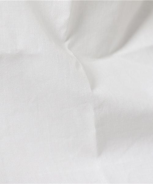 CIAOPANIC（チャオパニック）の「【Caiopanic】　先染め綿インディゴ80'sタイプライターSH（シャツ/ブラウス・レディース・ホワイト/インディゴブルー・FREE）」の10枚目の写真