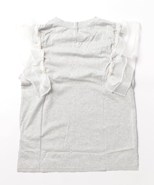 Sawa a la mode(サワアラモード)の「オーガンジーフリル袖カットソー(Tシャツ/カットソー・レディース・グレー/ブラック/パープル・FREE)」の17枚目の写真