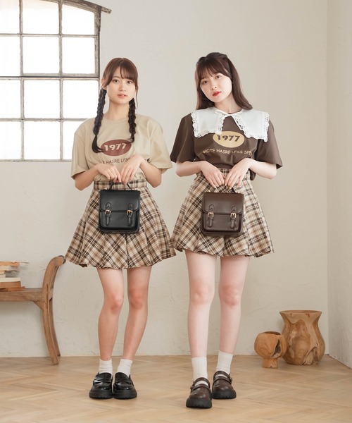 Cham.（チャム）の「ラテカラーTシャツ（Tシャツ/カットソー・レディース・ブラウン/ベージュ・F）」の4枚目の写真