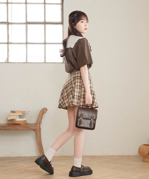 Cham.（チャム）の「ラテカラーTシャツ（Tシャツ/カットソー・レディース・ブラウン/ベージュ・F）」の6枚目の写真