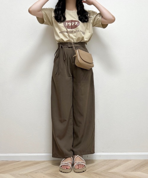 Cham.（チャム）の「ラテカラーTシャツ（Tシャツ/カットソー・レディース・ブラウン/ベージュ・F）」の18枚目の写真