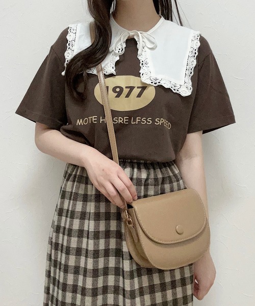 Cham.（チャム）の「ラテカラーTシャツ（Tシャツ/カットソー・レディース・ブラウン/ベージュ・F）」の22枚目の写真