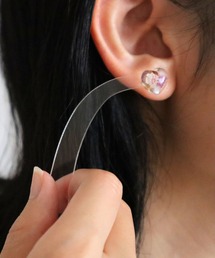 fuwairo/かすみ草のハートピアス
