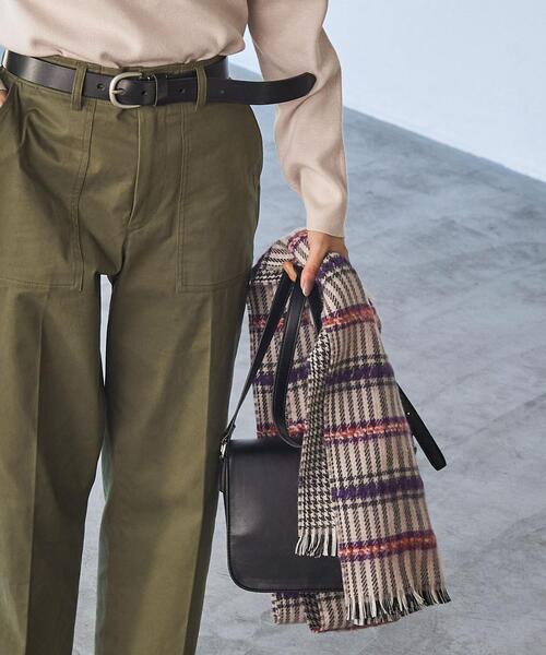 coen（コーエン）の「QUIOC（キオック）ダブルフェイスマフラー（WEB限定カラー）（ストール/ショール・レディース・ブラック/パープル/オレンジ・FREE）」の21枚目の写真