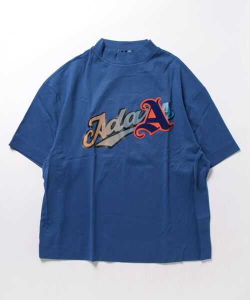 ADANS（アダンス）の「ADANS/アダンス/BASEBALL LOGO TEE（Tシャツ/カットソー・メンズ・ブルー/ブラック/ホワイト・L/M）」の7枚目の写真