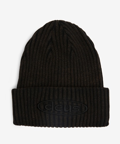 DEUS EX MACHINA（デウスエクスマキナ）の「DETROIT BEANIE（ニットキャップ/ビーニー・メンズ・ローズ/ブラック/オレンジ・OS）」の2枚目の写真