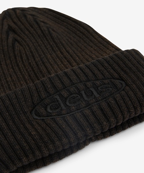 DEUS EX MACHINA（デウスエクスマキナ）の「DETROIT BEANIE（ニットキャップ/ビーニー・メンズ・ローズ/ブラック/オレンジ・OS）」の5枚目の写真