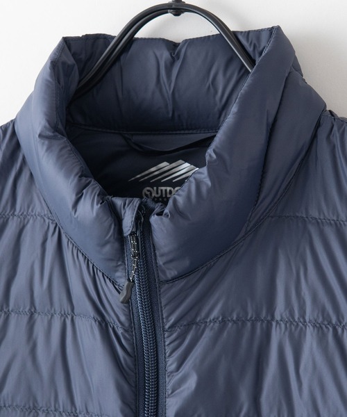 OUTDOOR PRODUCTS(アウトドアプロダクツ)の「【OUTDOOR PRODUCTS/アウトドアプロダクツ】スタンド軽量ダウンジャケット パッカブル仕様 洗濯可能 撥水 抗菌 防臭 静電防止 防風 透湿機能(ダウンジャケット/コート・メンズ・ブルー系その他/チャコールグレー/ブラック/カーキ・X-LARGE/MEDIUM/LARGE)」の9枚目の写真