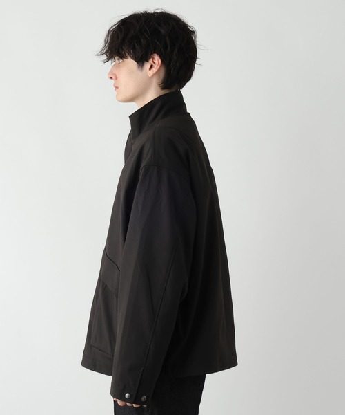 RAGEBLUE（レイジブルー）の「【SORONA(R)/ソロナ】スタンドジップツイルブルゾン（ブルゾン・メンズ・ブラック/ダークブラウン/ダークグレー・LARGE/MEDIUM）」の7枚目の写真