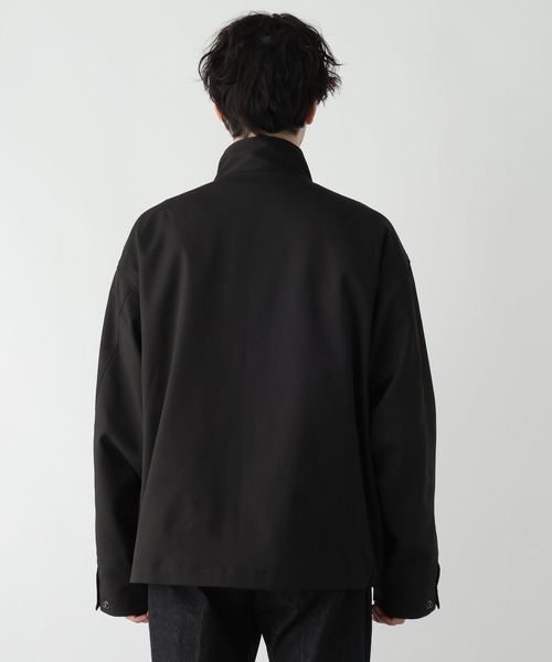 RAGEBLUE（レイジブルー）の「【SORONA(R)/ソロナ】スタンドジップツイルブルゾン（ブルゾン・メンズ・ブラック/ダークブラウン/ダークグレー・LARGE/MEDIUM）」の8枚目の写真