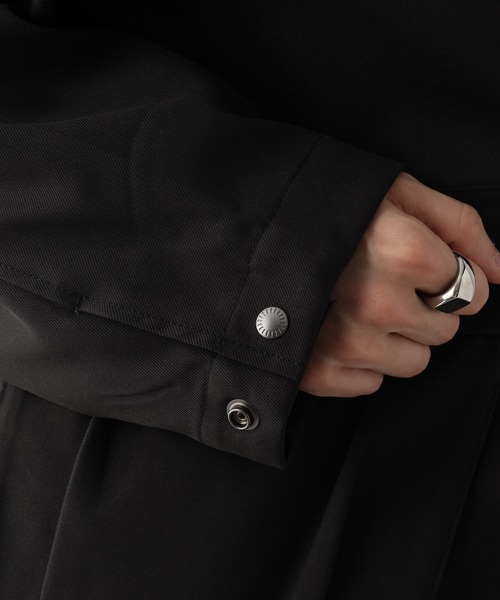 RAGEBLUE（レイジブルー）の「【SORONA(R)/ソロナ】スタンドジップツイルブルゾン（ブルゾン・メンズ・ブラック/ダークブラウン/ダークグレー・LARGE/MEDIUM）」の12枚目の写真