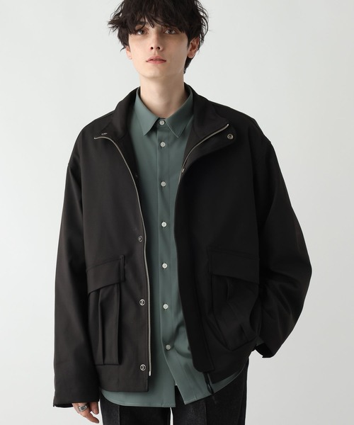 RAGEBLUE（レイジブルー）の「【SORONA(R)/ソロナ】スタンドジップツイルブルゾン（ブルゾン・メンズ・ブラック/ダークブラウン/ダークグレー・LARGE/MEDIUM）」の20枚目の写真