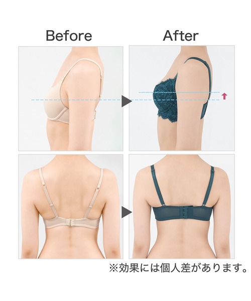 BRADELIS NEWYORK（ブラデリスニューヨーク）の「ウェンディステップ1ブラ23A1 ブラデリス 補正下着 育乳補整（ブラジャー・レディース・フューシャピンク/ターコイズブルー/ベージュ・C70/D70/E65/C65/C75/F70/B70/B75/D75/E70/E75/F65/D65/F75）」の15枚目の写真