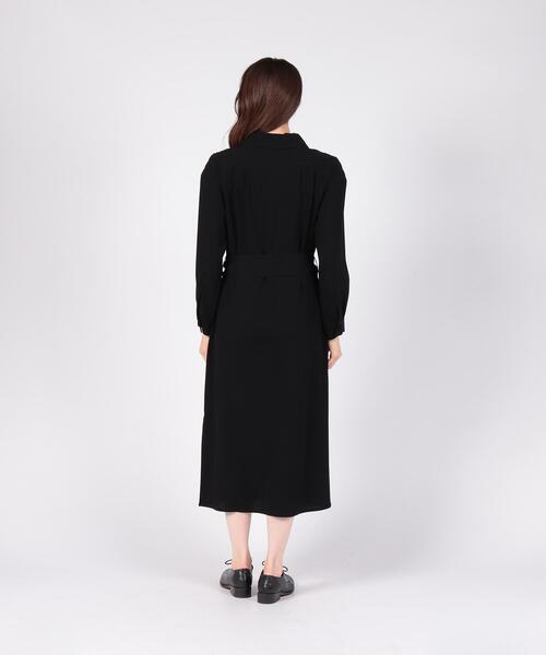 アニエスベー　ROBE シャツワンピース　ブラウン To b. by agnes b.（トゥービーバイアニエスベー）の「WD98 ROBE