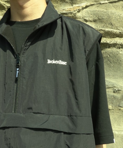 BROKEN BASE（ブロークンベース）の「リバーシブルナイロンフリーステックベスト（ベスト・メンズ・カーキ/ブラック/ネイビー・LARGE/MEDIUM）」の18枚目の写真