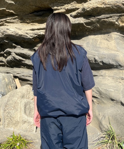 BROKEN BASE（ブロークンベース）の「リバーシブルナイロンフリーステックベスト（ベスト・メンズ・カーキ/ブラック/ネイビー・LARGE/MEDIUM）」の22枚目の写真