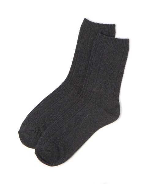 LAKOLE(ラコレ)の「ジャストケーブルソックス / 970145(ソックス/靴下・メンズ・ベージュ/オリーブ/ブラウン/チャコール・FREE)」の2枚目の写真