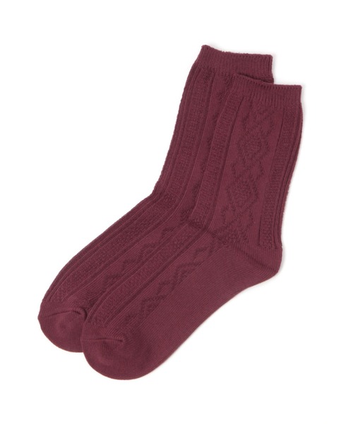 LAKOLE(ラコレ)の「ジャストケーブルソックス / 970145(ソックス/靴下・メンズ・ベージュ/オリーブ/ブラウン/チャコール・FREE)」の11枚目の写真