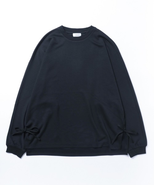 JUNRED(ジュンレッド)の「スリットコードポンチドルマンスリーブプルオーバー(Tシャツ/カットソー・メンズ・ブラック/グリーン/ホワイト・L/S/M)」の3枚目の写真