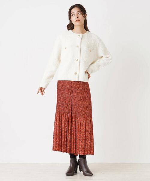 ADAWAS（アダワズ）の「【ADAWAS】ツイード調ニットカーディガン（カーディガン/ボレロ・レディース・オフホワイト/Beige・2）」の19枚目の写真