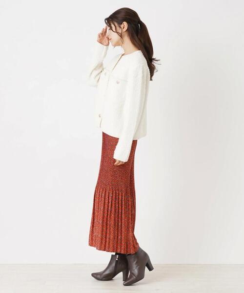 ADAWAS（アダワズ）の「【ADAWAS】ツイード調ニットカーディガン（カーディガン/ボレロ・レディース・オフホワイト/Beige・2）」の20枚目の写真