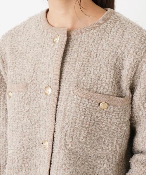 ADAWAS（アダワズ）の「【ADAWAS】ツイード調ニットカーディガン（カーディガン/ボレロ・レディース・オフホワイト/Beige・2）」の8枚目の写真