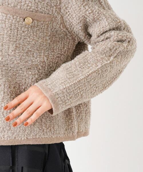 ADAWAS（アダワズ）の「【ADAWAS】ツイード調ニットカーディガン（カーディガン/ボレロ・レディース・オフホワイト/Beige・2）」の10枚目の写真