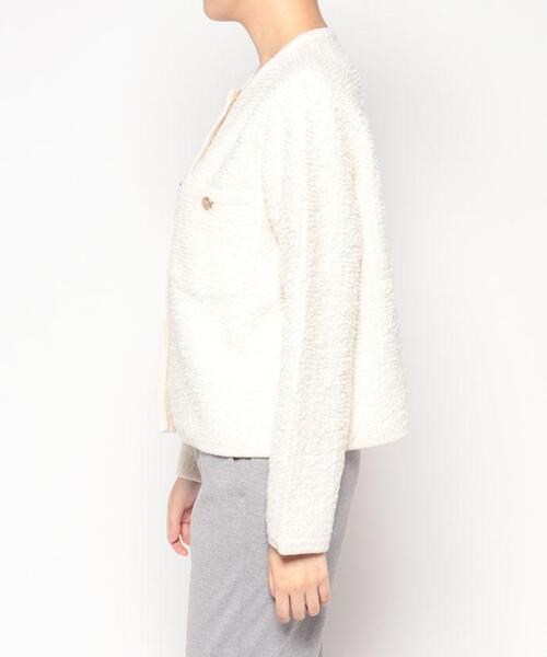 ADAWAS（アダワズ）の「【ADAWAS】ツイード調ニットカーディガン（カーディガン/ボレロ・レディース・オフホワイト/Beige・2）」の14枚目の写真