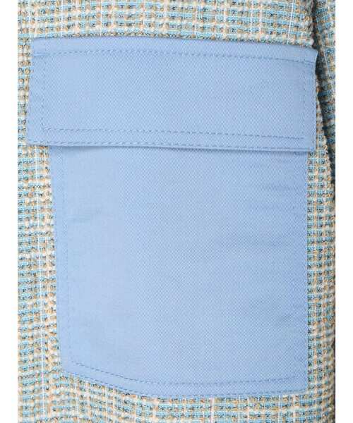 earth music&ecology（アースミュージックアンドエコロジー）の「ツイードジャケット(check)（ノーカラージャケット・レディース・ブルー・FREE）」の18枚目の写真