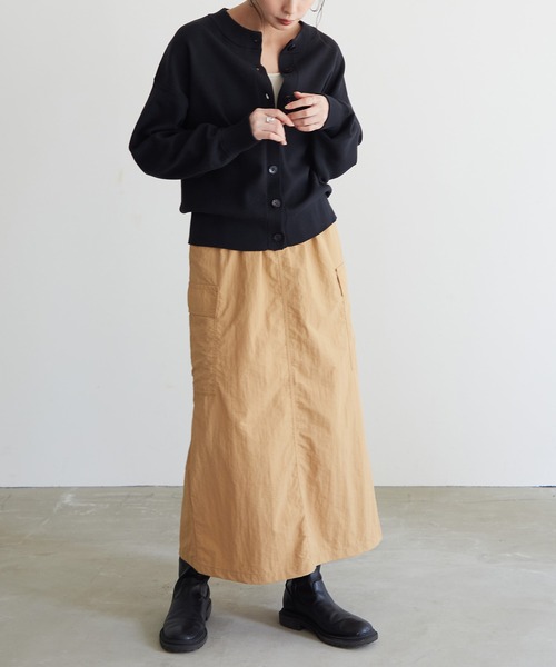 for/c（フォーシー）の「撥水ナイロンヴィンテージカーゴスカート【サスティナブル】（スカート・レディース・アイボリー/ベージュ/ブラック・L/S/M）」の14枚目の写真