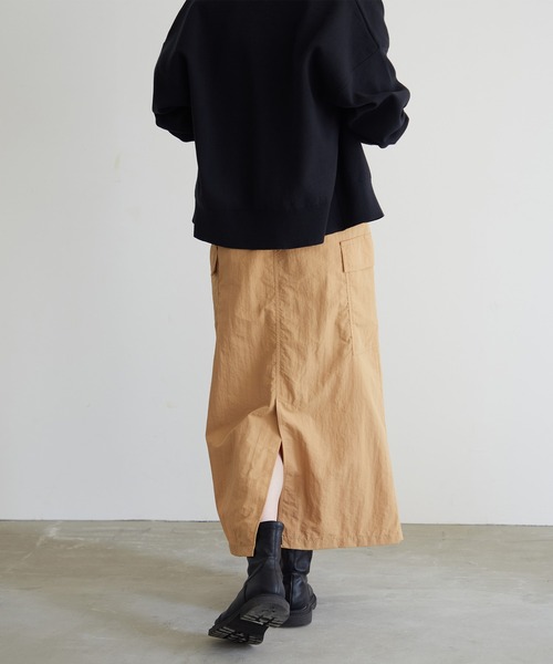 撥水ナイロンヴィンテージカーゴスカート【サスティナブル】