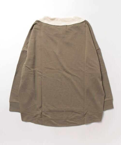 fort point(フォーポイント)の「【FORT POINT/フォートポイント】裏毛 ルーズハイネックPO プルオーバー(Tシャツ/カットソー・レディース・グリーン/マスタード/ベージュ/アイボリー・MEDIUM)」の15枚目の写真