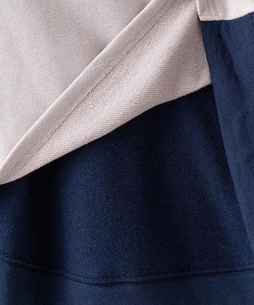 fort point(フォーポイント)の「【FORT POINT/フォートポイント】裏毛 ルーズハイネックPO プルオーバー(Tシャツ/カットソー・レディース・グリーン/マスタード/ベージュ/アイボリー・MEDIUM)」の14枚目の写真