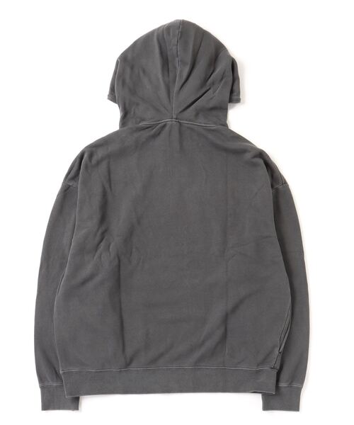 TRAP/U (トラップユー)の「オーバーサイズ 裏毛 ピグメント加工 ハーフジップ プルパーカー(パーカー・メンズ・ブラック/ネイビー/グリーン系その他・L/M)」の4枚目の写真