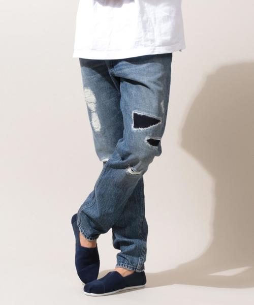 BEAUTY&YOUTH UNITED ARROWS(ビューティーアンドユースユナイテッドアローズ)の「BY ∴ ダメージ セルビッチ デニムパンツ◆(デニムパンツ・メンズ・コバルトブルー・30inch/34inch/28inch/32inch)」の8枚目の写真