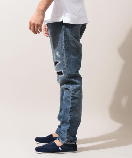 BEAUTY&YOUTH UNITED ARROWS(ビューティーアンドユースユナイテッドアローズ)の「BY ∴ ダメージ セルビッチ デニムパンツ◆(デニムパンツ・メンズ・コバルトブルー・30inch/34inch/28inch/32inch)」の9枚目の写真
