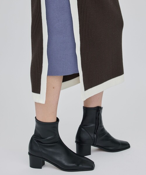 CITY TOKYO（シティトウキョウ）の「ハーフジップカラーブロックニットワンピース（ワンピース・レディース・ワイン/モカ/グリーン・1/2）」の22枚目の写真